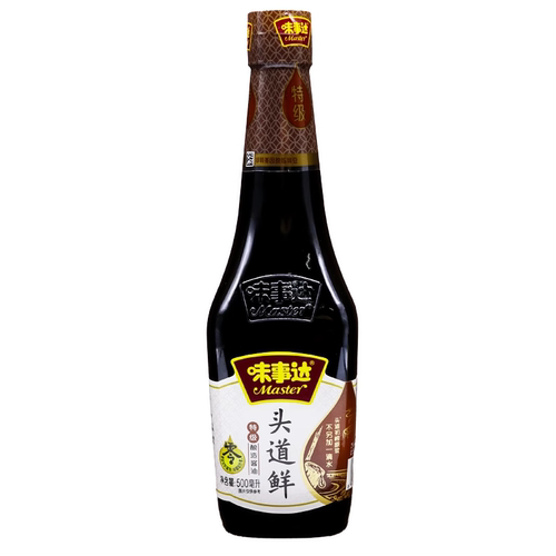 味事达0添加头道鲜500ml特级酿造酱油生抽家用厨房炒菜提鲜调味品
