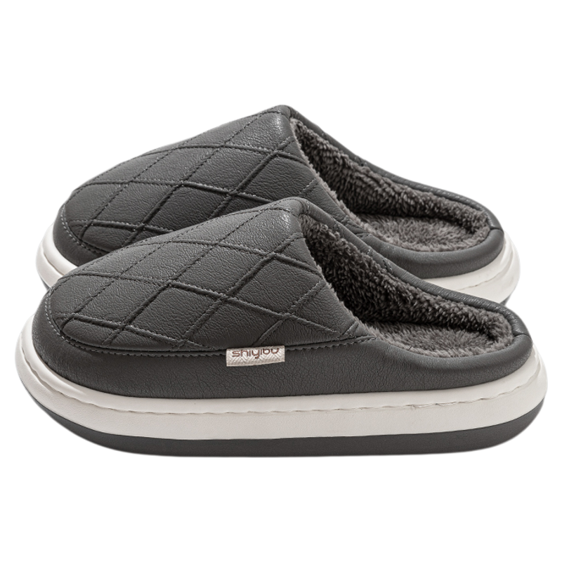 防水御寒棉拖男2025秋冬新款居家室内防滑加绒加厚外穿防风棉鞋男