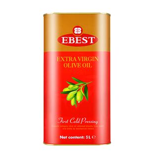 易贝斯特5L铁听特级初榨橄榄油原装进口食用油炒菜凉拌年货节送礼