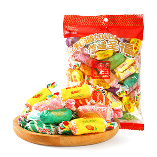 网红圣福记高粱饴官方山东特产拉丝软糖水果糖零食怀旧怡糖糖果