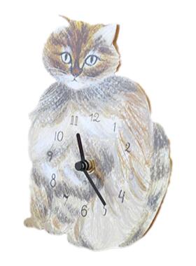 卡通猫咪造型挂钟摆件