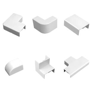 PVC方线槽配件平面弯角三通阴角弯头阳角弯头拐角堵头墙角转弯