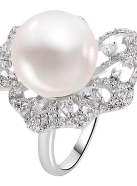 右手等待女S925银戒指项链耳钉