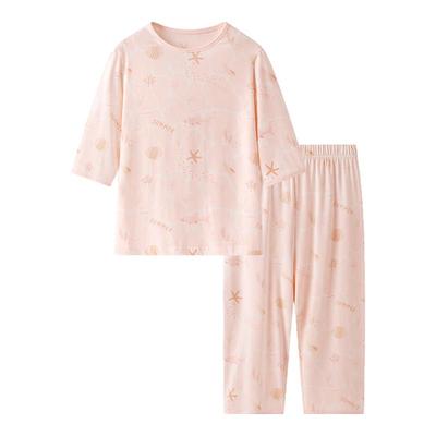 英氏男女童睡衣套装春夏款莫代尔