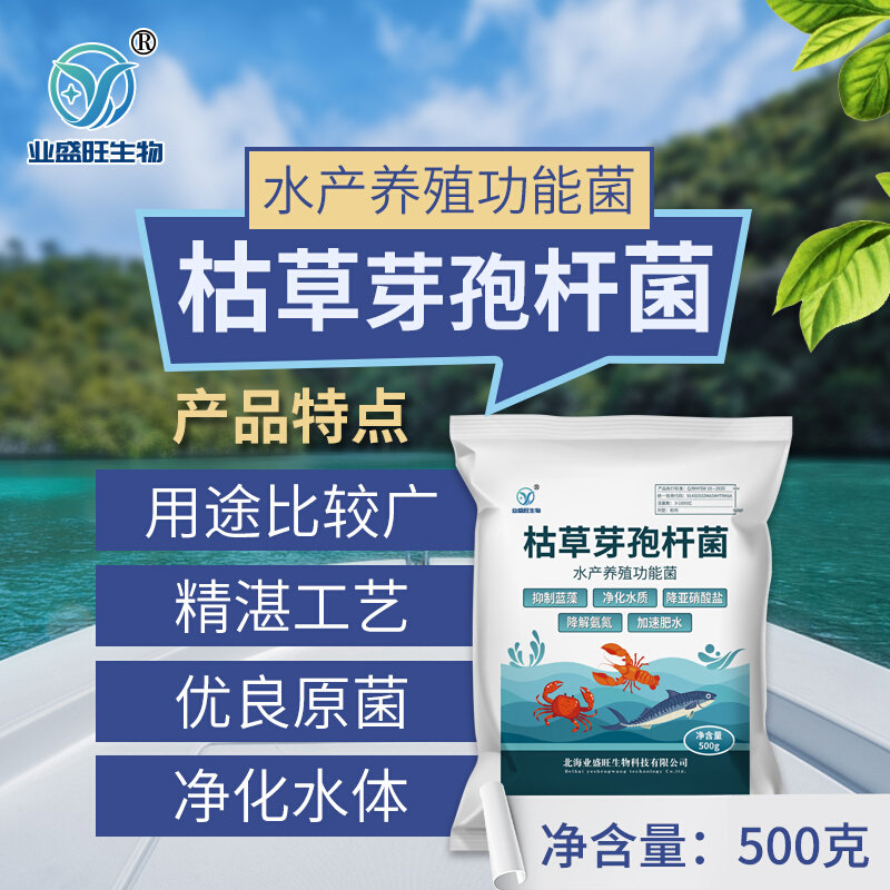 水产枯草芽孢杆菌净化水质降解亚硝J酸盐肥水降解氨氮除蓝藻