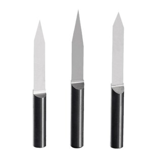 威特钨钢4mm平底尖刀锥度尖刀浮雕刀头数控电脑雕刻机刀具整盒装