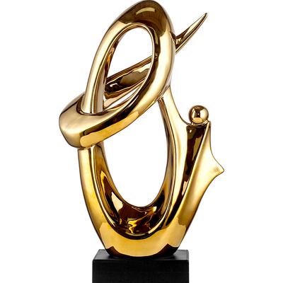 招财进宝轻奢陶瓷摆件酒柜装饰品