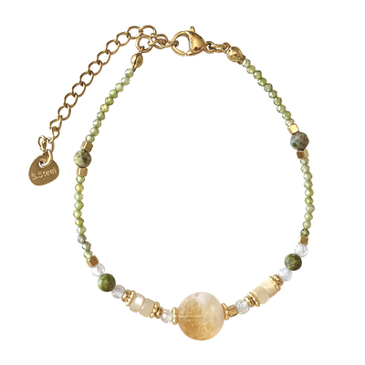 nicedream度假花绿石贝壳串珠