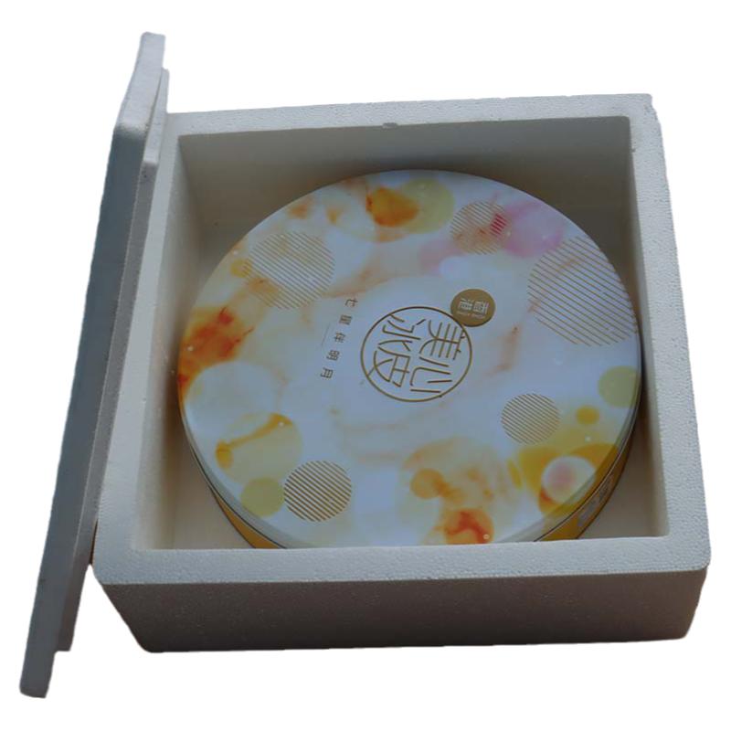 正方形圆形泡沫箱月饼包装盒保温保鲜冷藏冰冻水果蛋糕蔬菜打包盒