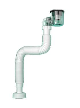 超短7cm墙排下水软管防臭下水器