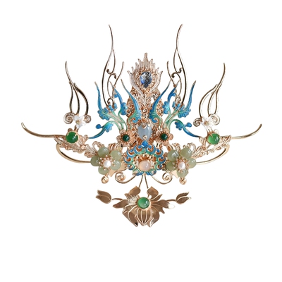 清月鹿鸣【雀翎仙】古风神女发饰