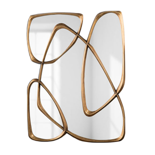 美式装饰镜创意壁饰镜壁挂挂镜玄关镜壁炉镜大厅背景挂镜艺术镜