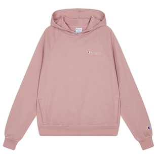 Champion冠军连帽加绒卫衣女2025冬季新款插肩袖休闲印花上衣秋季