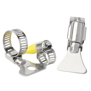 304不锈钢手柄喉箍卡箍手拧抱箍管箍煤气水管收紧箍圈固定夹管卡