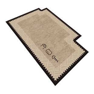 轻奢高级地垫入户门垫免洗耐脏防滑玄关地垫可裁剪家用除尘脚垫子