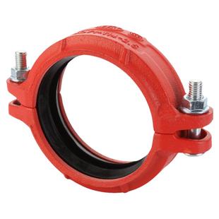 消防沟槽卡箍管件水管快速接头抱箍刚性喉箍铸铁管压槽密封圈配件