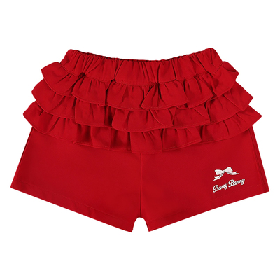 BarryBanny女童短裤红色中腰裤子
