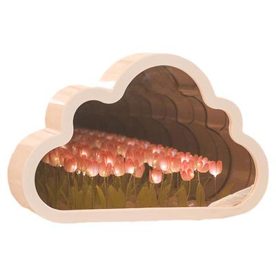 云朵花海郁金香高级感成品小夜灯