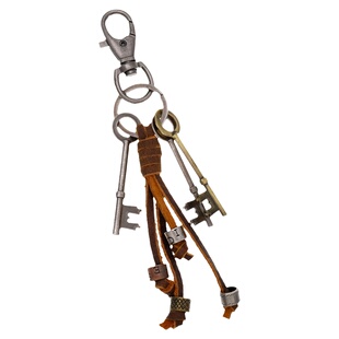 Darkblue编织cleanfit街头真皮钥匙扣配饰挂件穿搭配件挂绳裤链