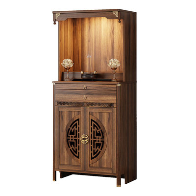 新中式实木佛龛柜供桌财神爷供台
