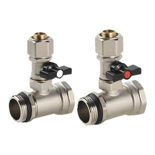 天一 金牛全铜地暖集加一路分水器 大流量通径 pert地暖管暖气阀