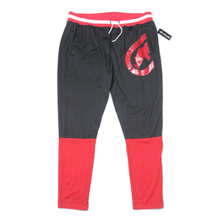 欧美单男子加肥加长加绒运动裤~外贸秋冬季薄绒保暖美国单卫裤