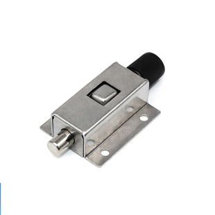 海坦五金DK611按钮式弹簧窗柜门不锈钢电气设备防盗插销406自动锁