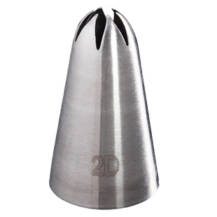 304不锈钢裱花嘴单个溶豆曲奇玫瑰花嘴寿桃泡芙挤奶油嘴烘焙家用