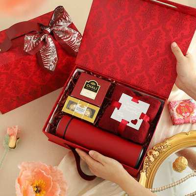 结婚伴手礼女伴娘盒子礼物套装高级婚礼礼盒宾客实用订婚高档回礼