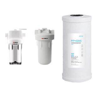 溢泰康富乐前置大白瓶净水器40L35F过滤270-1391活性炭复合PP滤芯