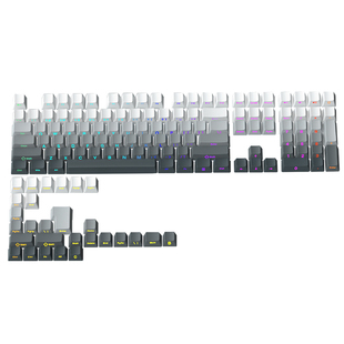 火矛极昼微尘侧刻渐变键帽pbt字符透光108大全套磁轴机械键盘ev63