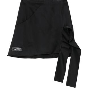 IT Commission女装短裙半身裙新品个性时尚飘带装饰A字裙23S24XK