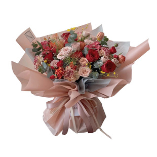 韩素纸韩束纸雾面纸素色彩色鲜花包装纸diy花束包装材料纯色纸