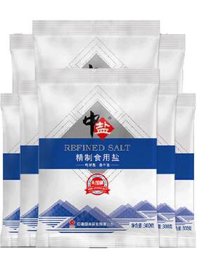 中盐深井矿盐天然晾晒洁白纯净