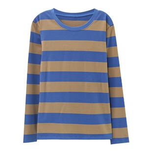 春季纯棉长袖T恤女装上衣胖MM宽松遮肚子秋衣洋气韩版显瘦打底衫