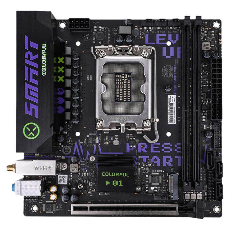 七彩虹h610itx迷你12代17x17台式电脑nas小主机主板cpu套装b760i