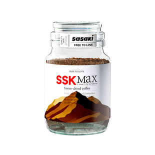 【吉杰年货节】sasaki速溶咖啡冷萃冻干黑咖啡美式超即溶100g*2瓶