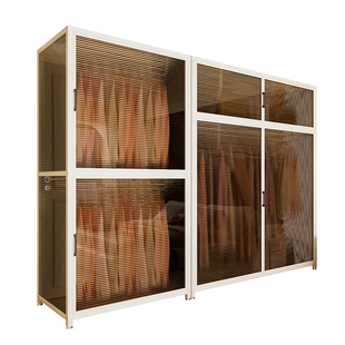 简易衣柜卧室家用全是挂衣区的衣柜衣橱组装衣柜金属框架钢制成品