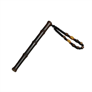 竹雪明|紫竹手把件竹根盘玩把玩竹子节节高升文玩小挂件配饰