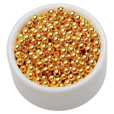 金珠100颗保色光面饰品配件手链