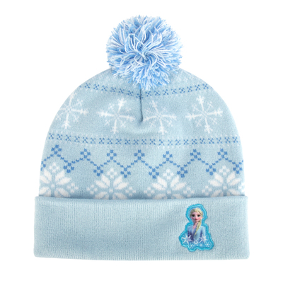 迪士尼联名艾莎公主针织帽