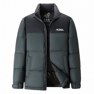 90％白鹅绒羽绒服短款立领加厚
