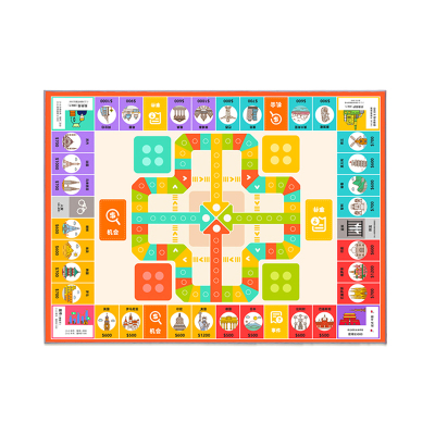 【电子刷卡】富翁飞行棋二合一