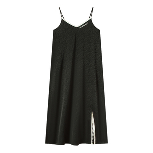 妮狄娅睡衣睡裙女夏季冰丝凉感性感吊带裙女人味时尚轻薄家居服