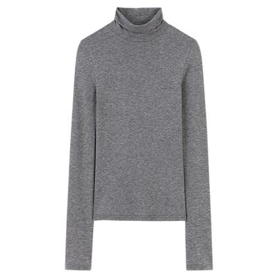 AR高领天丝羊毛肌底衣2025新款秋冬纯色打底上衣内搭显瘦保暖女款