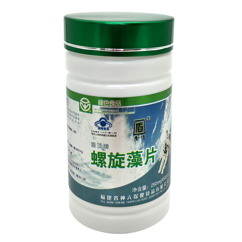盾顶 牌螺旋藻片 250mg/片*500片
