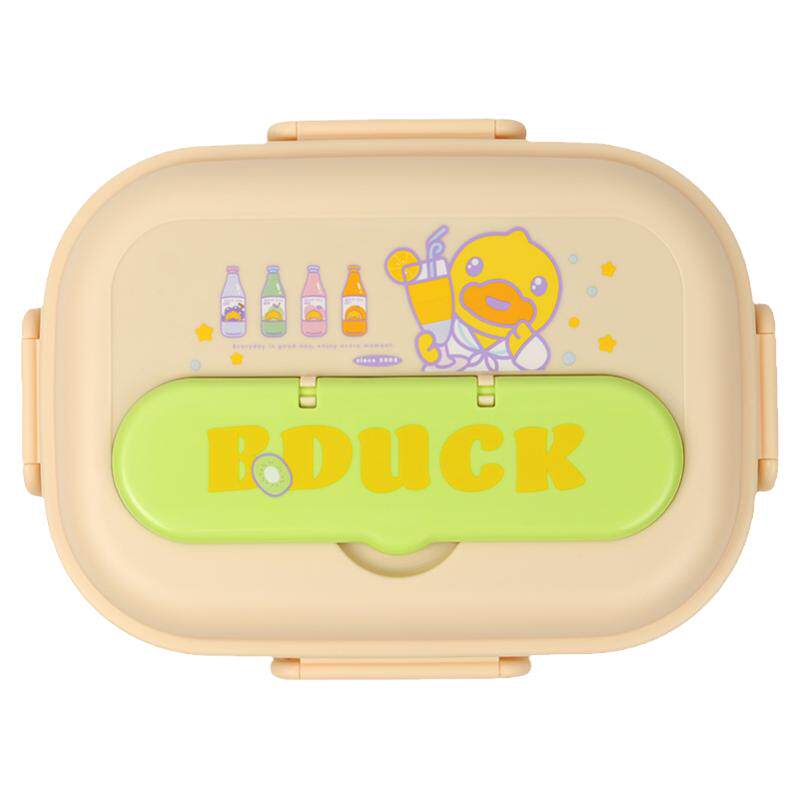 B.Duck不锈钢小黄鸭分格盘保温盘