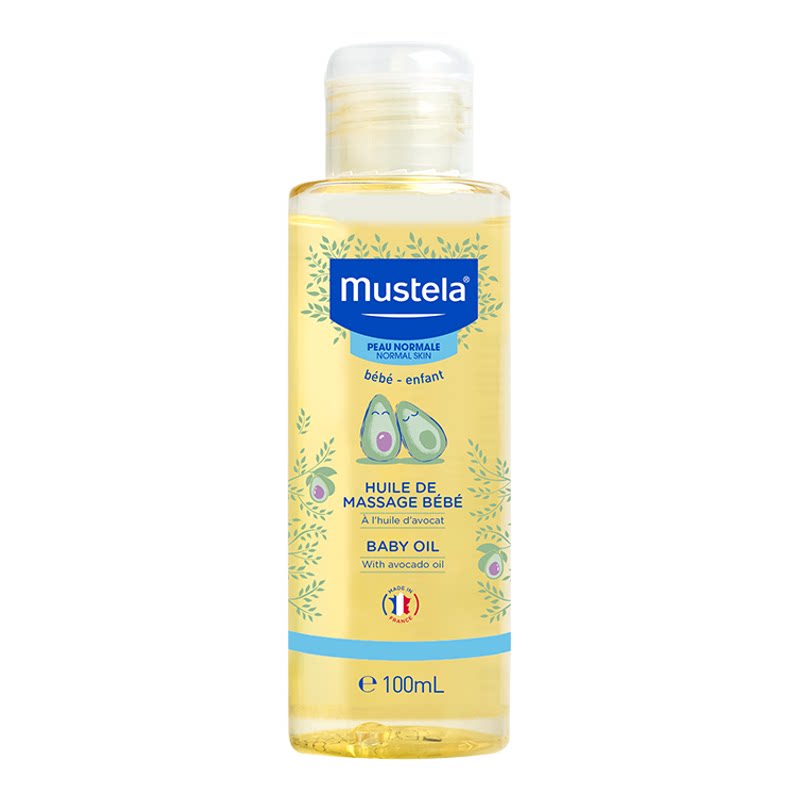 妙思乐Mustela婴儿抚触油温和去垢油儿童宝宝按摩油100ML
