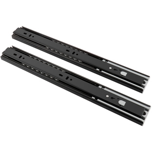 固特反弹抽屉轨道三节抽屉滑道加厚静音反弹器按压弹抽屉滑轨导轨