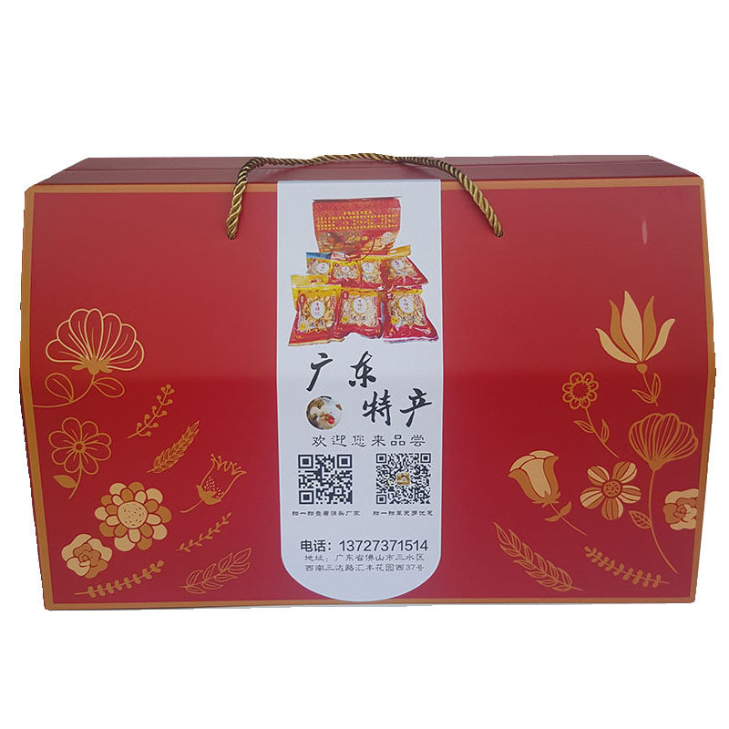 顺德非遗食品送礼礼盒盲公饼大良双皮奶李禧记蹦砂九江煎堆鸡仔饼